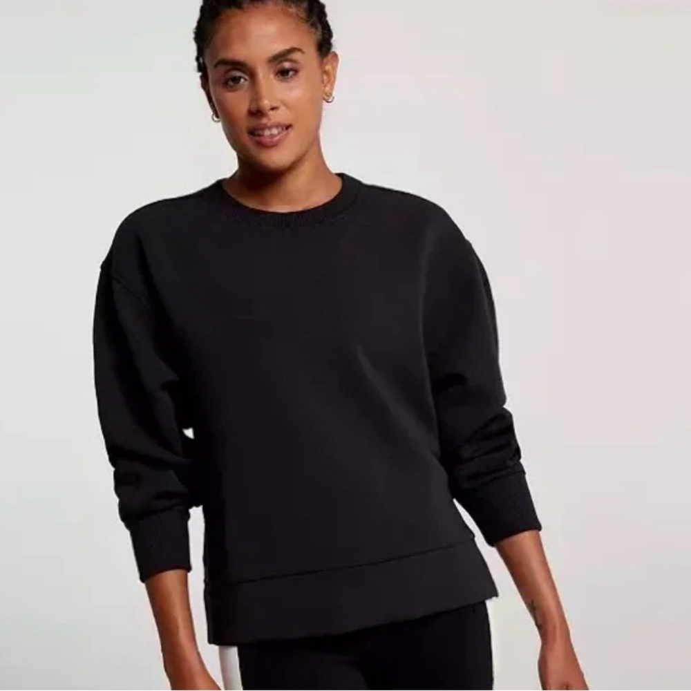 CALIA black crewneck pullover
